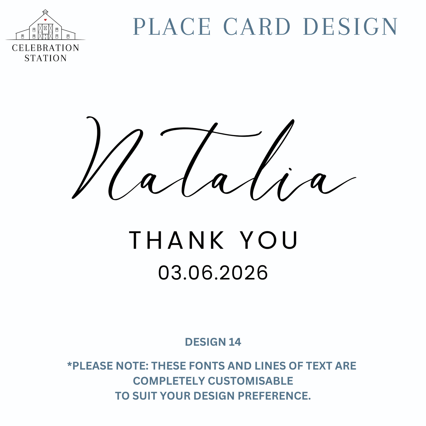 Personalised Wooden Coaster Place Cards – Custom Engraved for Weddings & Events