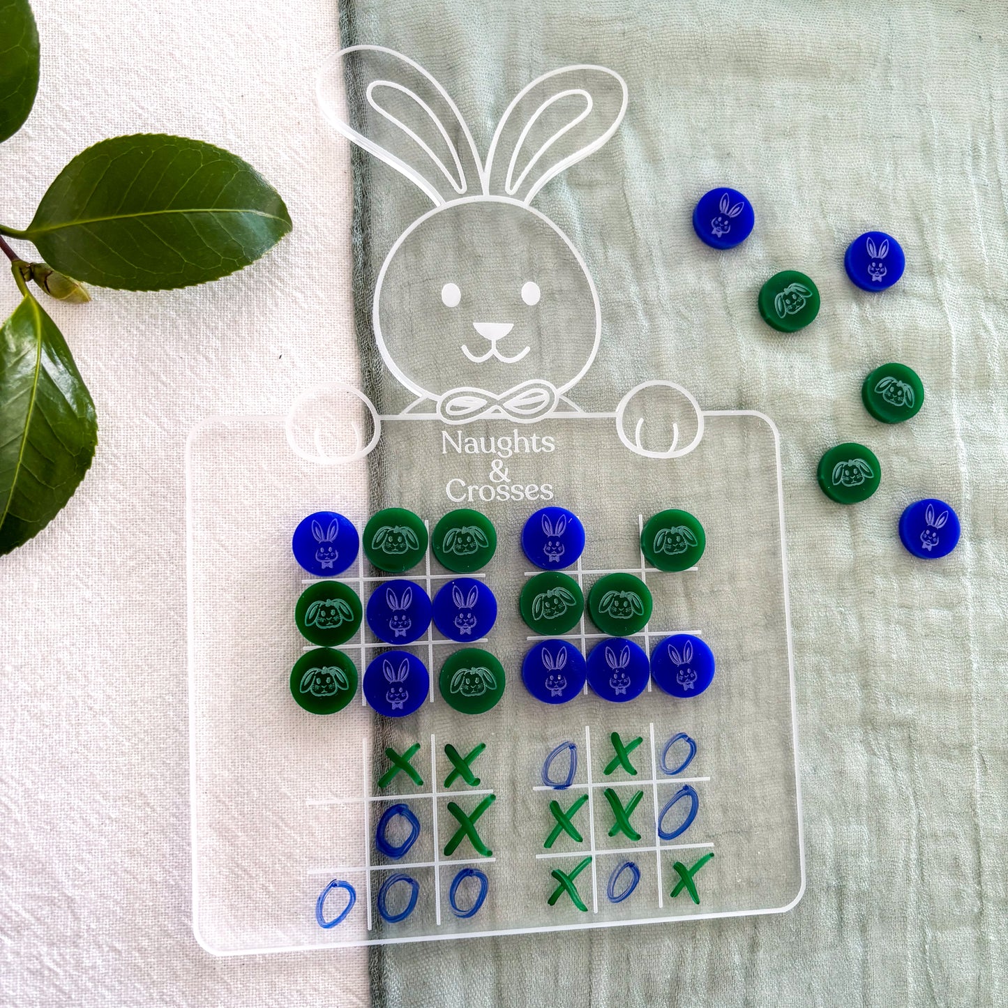 Easter Naughts and Crosses – Reusable Acrylic Tic Tac Toe Game