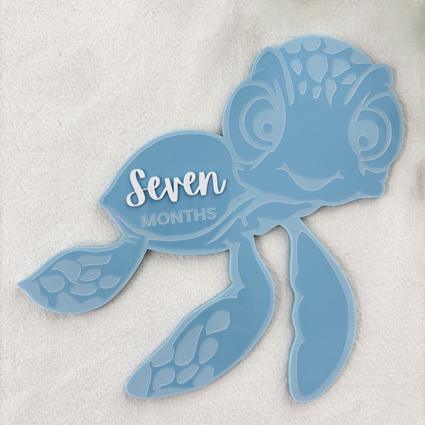 Turtle Baby Milestone Photo Sign - Photo Prop - Baby Sign