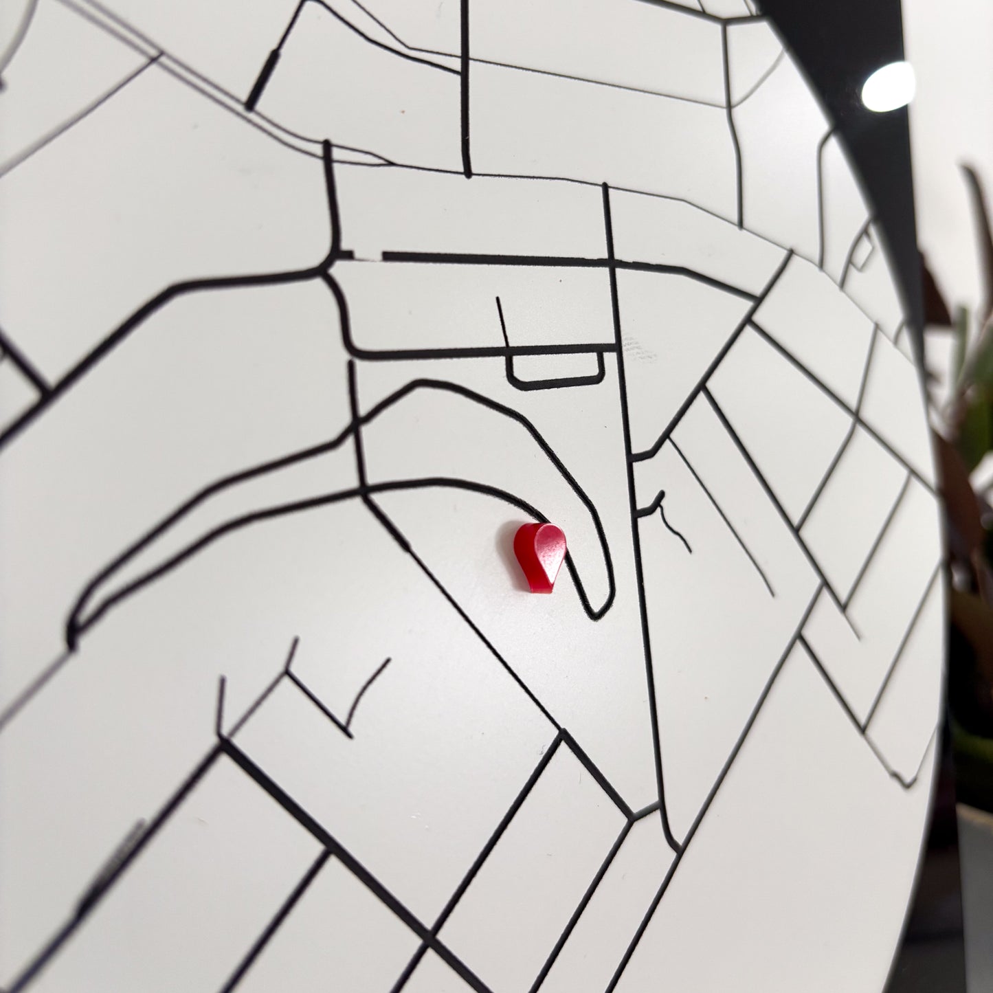 Personalised Location Map Plaque – Custom Engraved with Names, Date & Coordinates