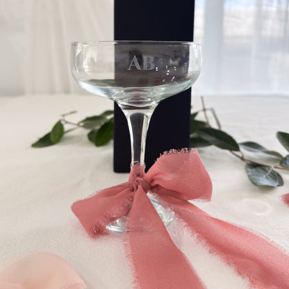 Engraved Champagne Cocktail Glass - Hens Gift - Birthday Gift - Initials