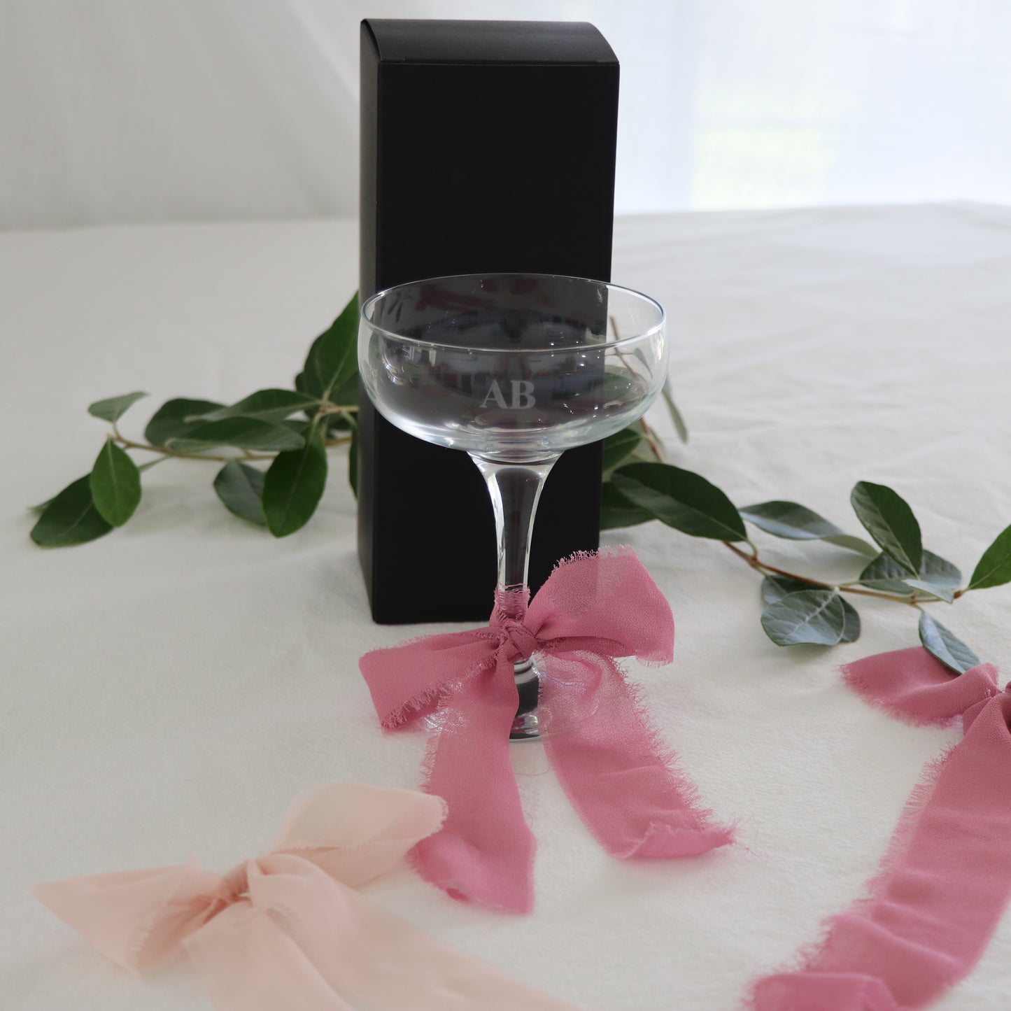 Engraved Champagne Cocktail Glass - Hens Gift - Birthday Gift - Initials
