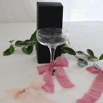 Engraved Champagne Cocktail Glass - Hens Gift - Birthday Gift - Initials
