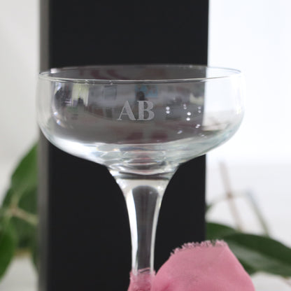 Engraved Champagne Cocktail Glass - Hens Gift - Birthday Gift - Initials