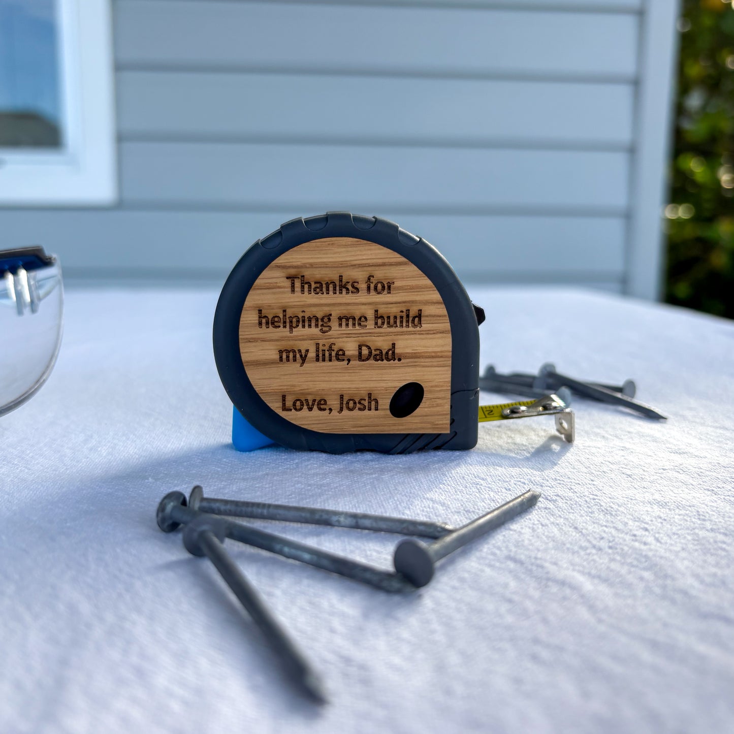 Personalised Tape Measure – Custom Engraved Father’s Day Gift for Dad, Birthday gift for Dad – Unique Keepsake for Handy Dads